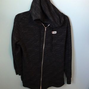 Victoria Secret Pink Oversized Zip Up Hoodie! Size Small